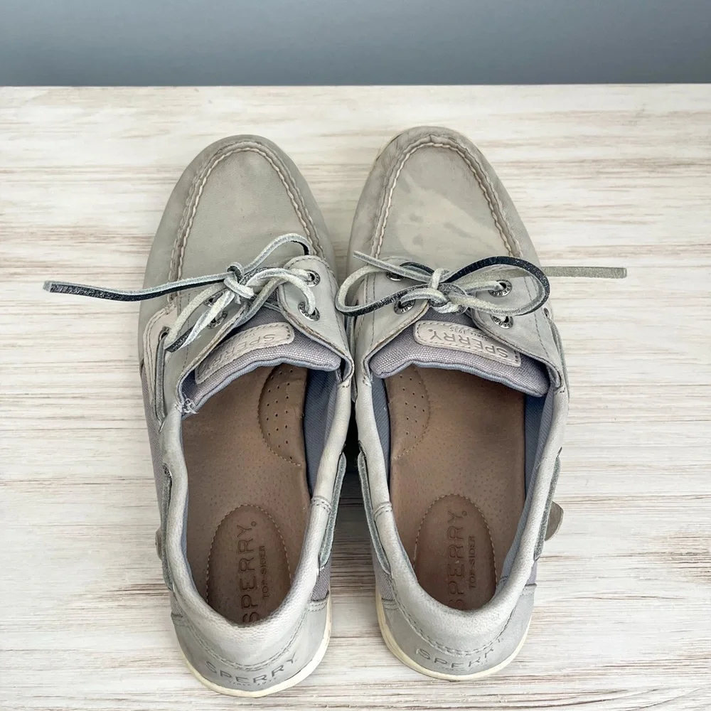 Sperry Topsider Koifish Sparkle Grey Boat Shoes